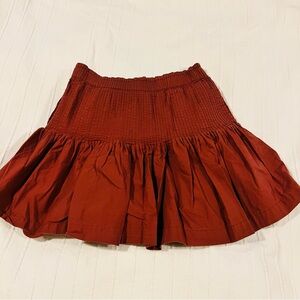 Anthropologie Terracotta Skater Skirt